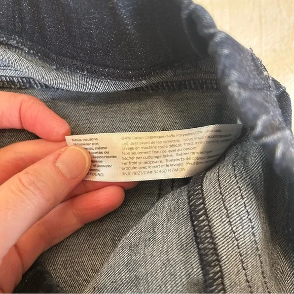 Eileen Fisher Women's Dark Blue Pull On Denim Jeggings / Leggings Sz XS - Picture 6 of 11